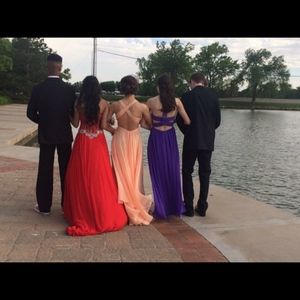 Formal Red Prom Dress Gown